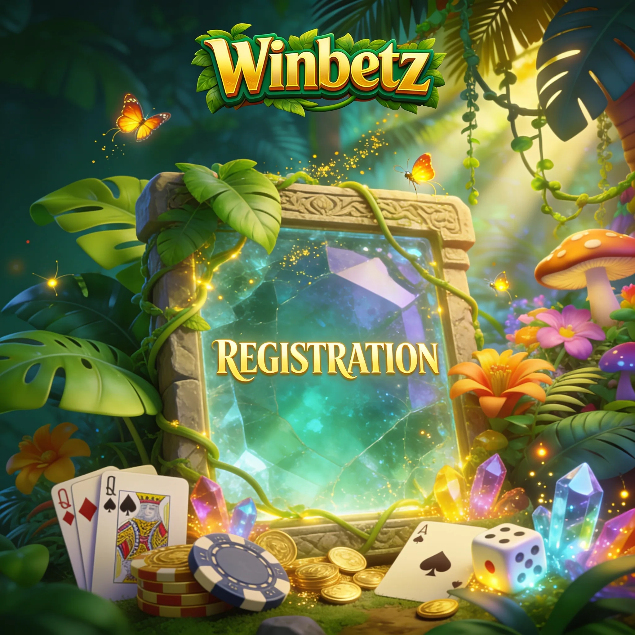 Portail lumineux correspondant au parcours d’inscription Winbetz
